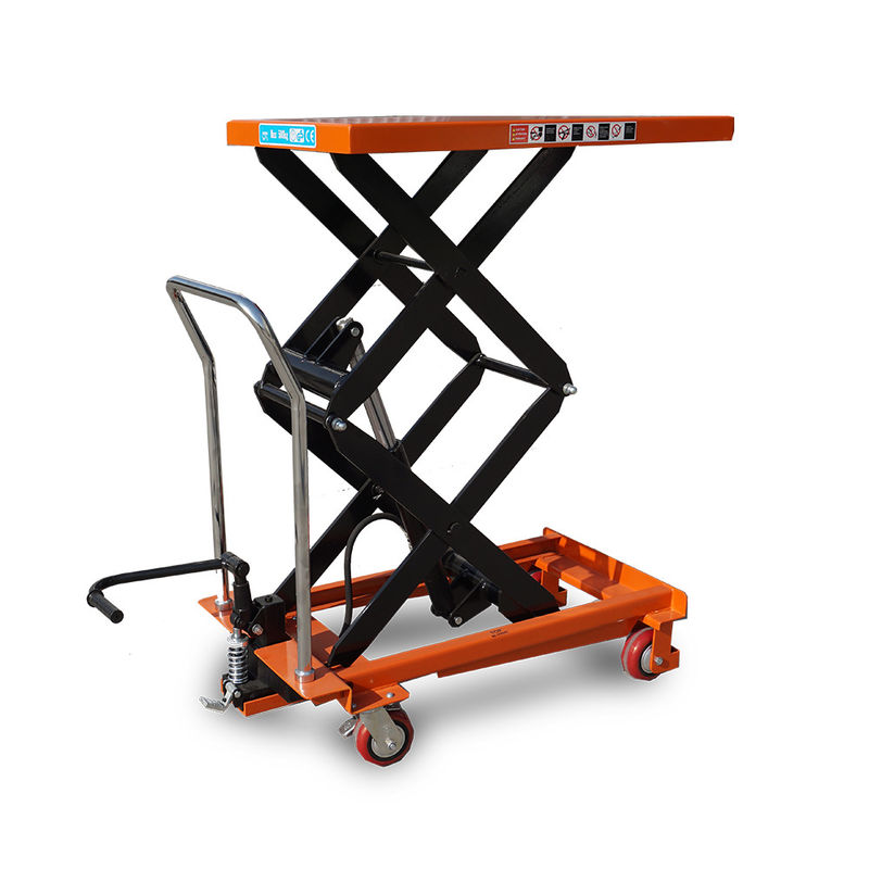 500kg 0.88m Pallet Mechanical Foot Pump Hydraulic Scissor Lift Table