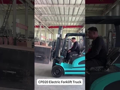 Blue forklift