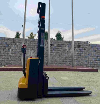 Compact Size Electric Pallet Stacker with Adjustable Cab and 1 Year Warranty