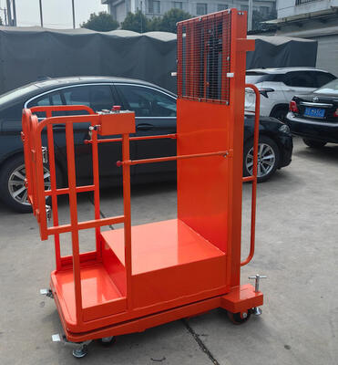 Stable Semi Electric Aerial Order Picker With Fork Platform For Safe Elevated Work