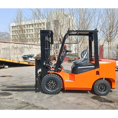 2 to 3.5 Ton Diesel Forklift Truck Full Free Lift Triple Mast Wide Vision Automatic Transmission Solid Tires Side Shift Option