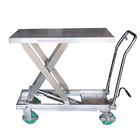 SS304 Foot Pump Hydraulic Scissor Lift Table