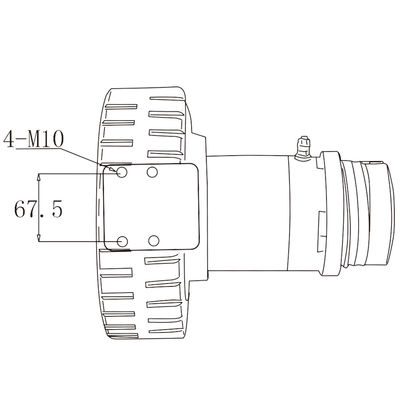 Aerial Equipment 100RPM 0.4KW Drive Wheel Unit