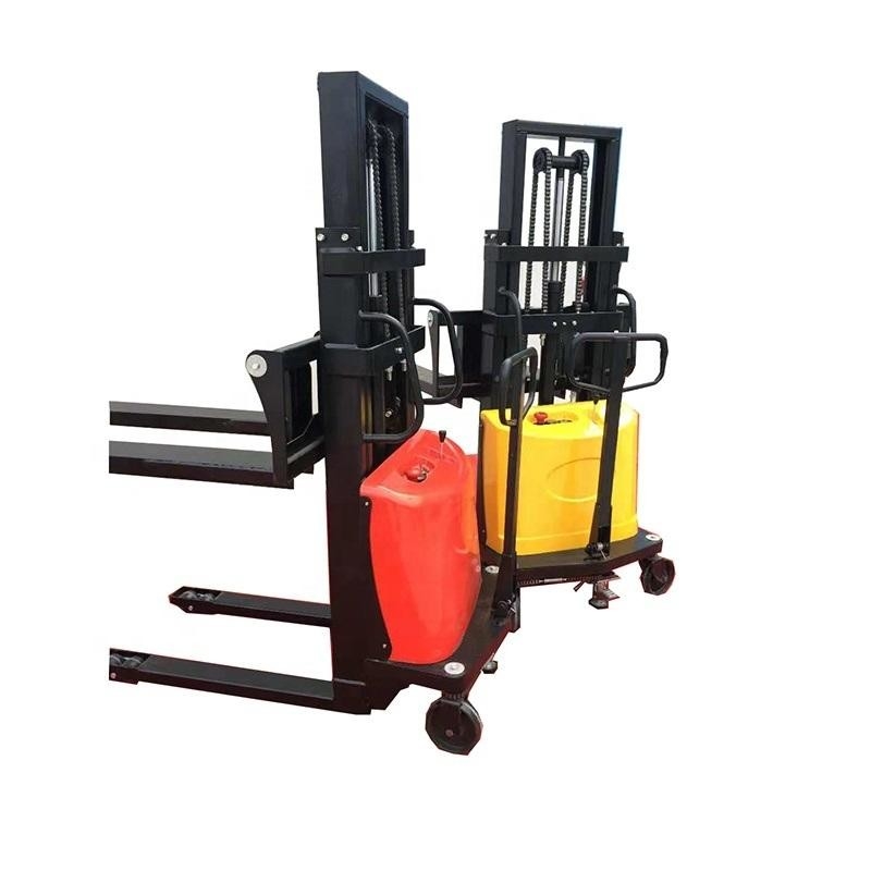 Compact Electric Pallet Stacker Lifter 1600kg Capacity For Industrial Transport