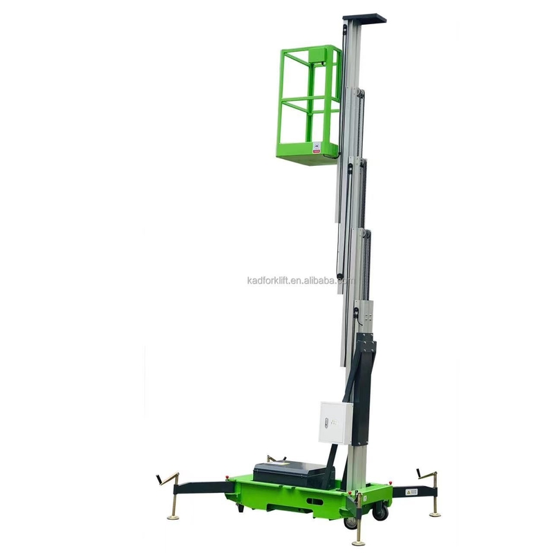 Portable 130kg 6m Aerial Work Platform Lift Hydraulic Aluminum Alloy Electric