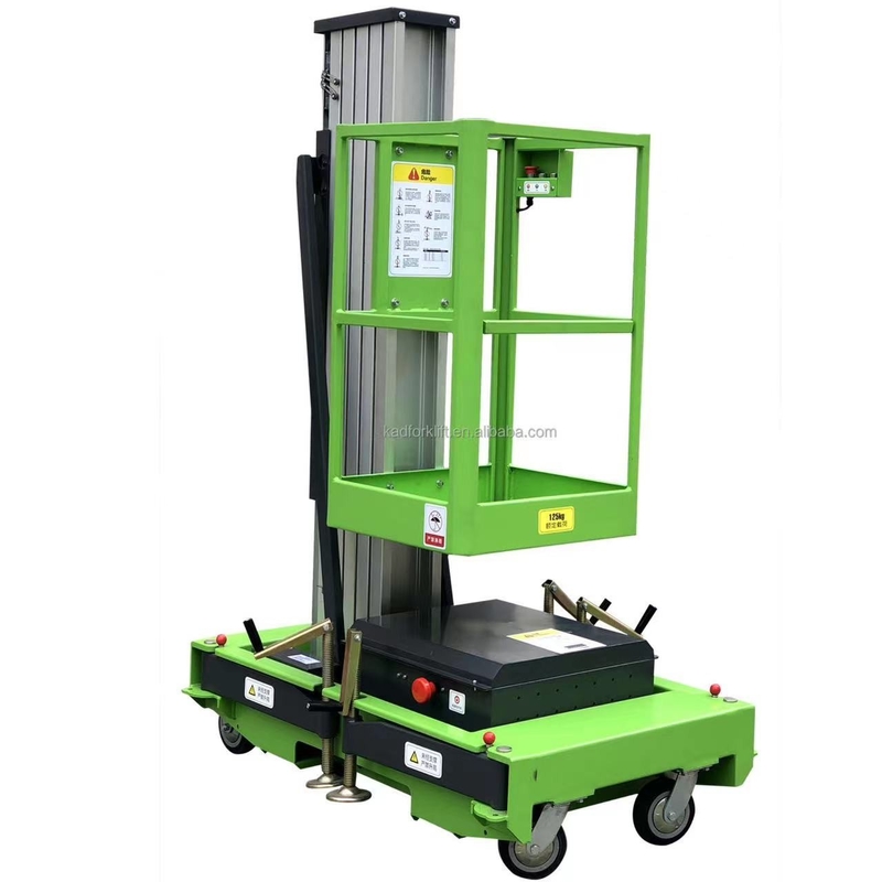 Portable 130kg 6m Aerial Work Platform Lift Hydraulic Aluminum Alloy Electric