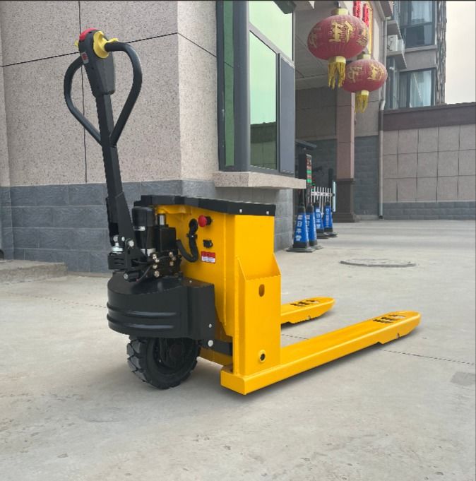 Precision Control Electric Pallet Truck Streamlined Structure In Tight Spaces Limited Environments