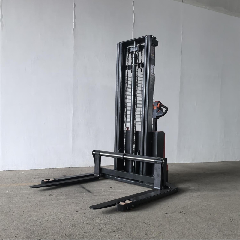 Electric Walkie Stacker 1500kg Load Capacity Adjustable Forged Fork