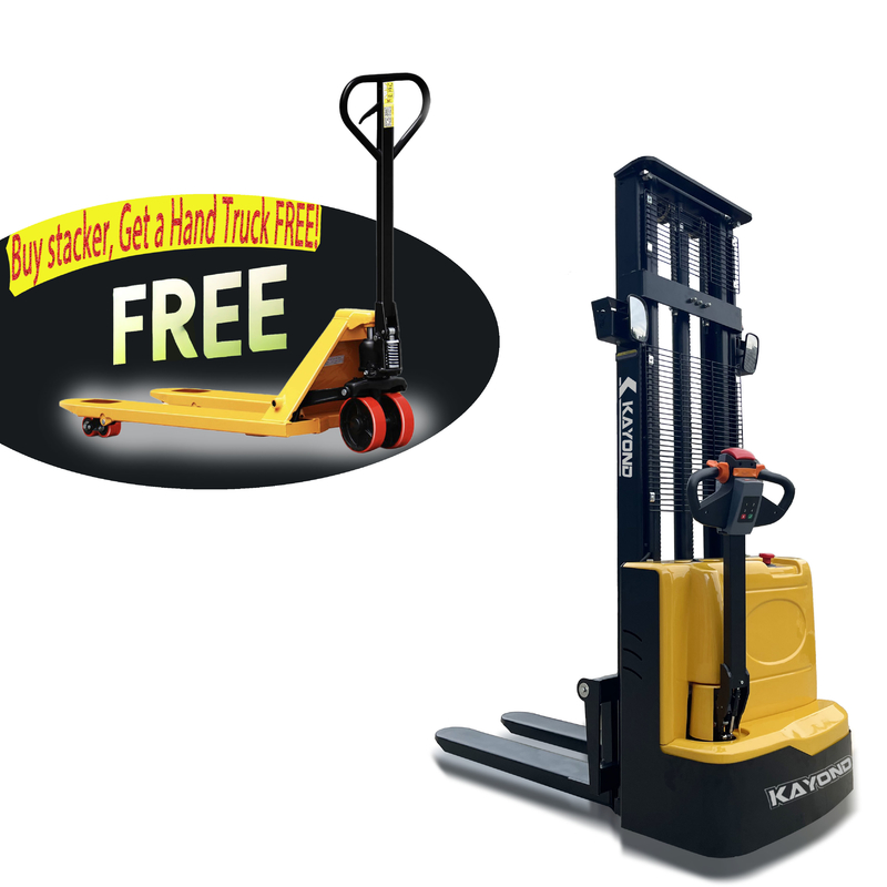 CDDW1630 Electric Pallet Stacker 1600kg Load 3000mm Lift Height