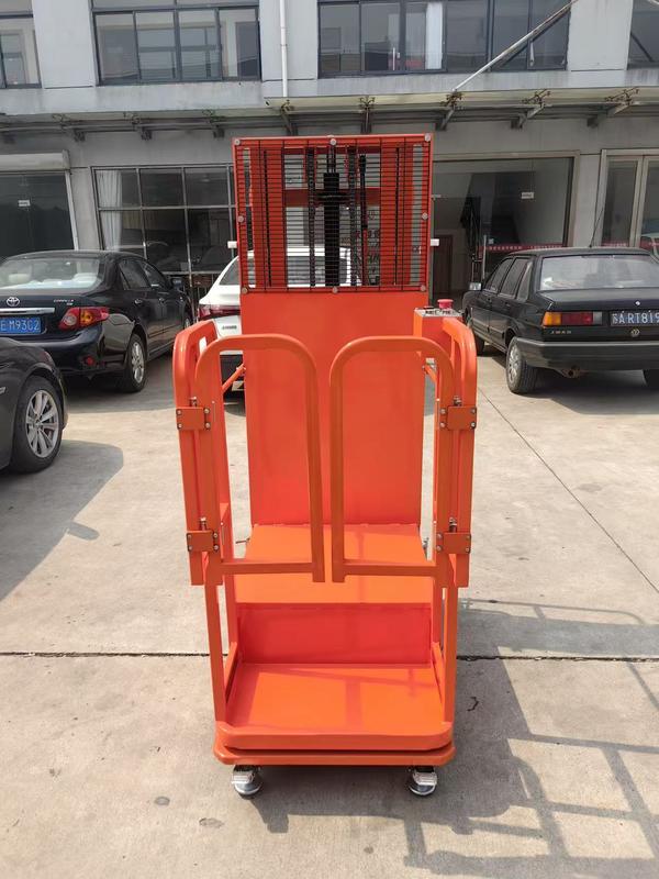 Belift 200kg Battery Powered Mobile Cargo Goods Handling Semi Electric Stock Order Picker Trolley