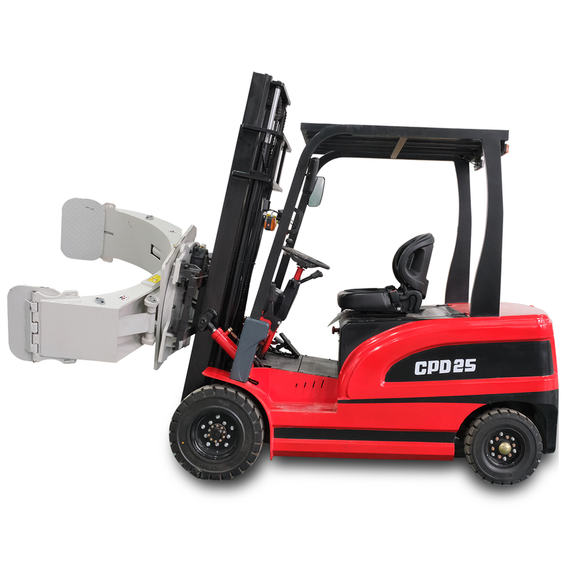 Electric Forklift Equipped with Hydraulic Clamp – Quiet Operation, Low Maintenance, Ideal for Warehouse, Logistics & Recycling