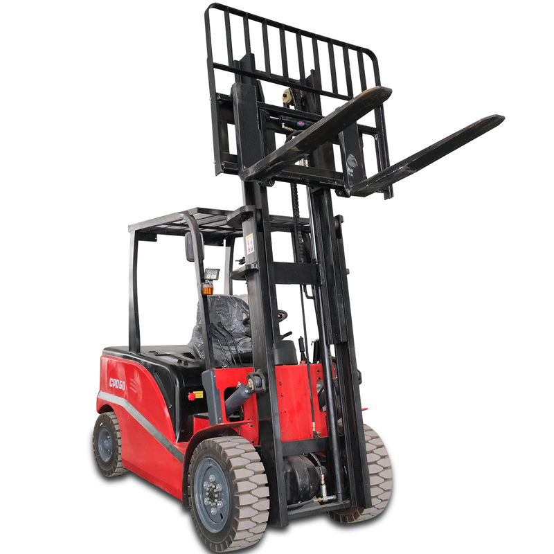 load 5tons 5000kg 4-wheel electric forklift full electric Low-price sales