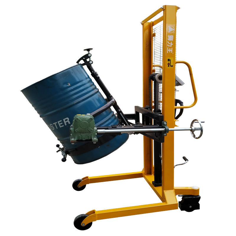 Oil Drum Hydraulic Stacker Truck Lifting Equipment Hand Forklift Grab