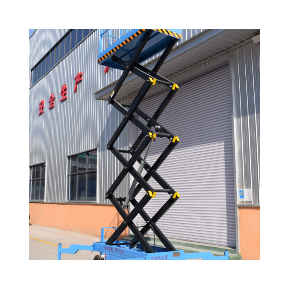 10m double Masts lift hydraulic hydraulic Aerial Working Platform Lift self propelled lift