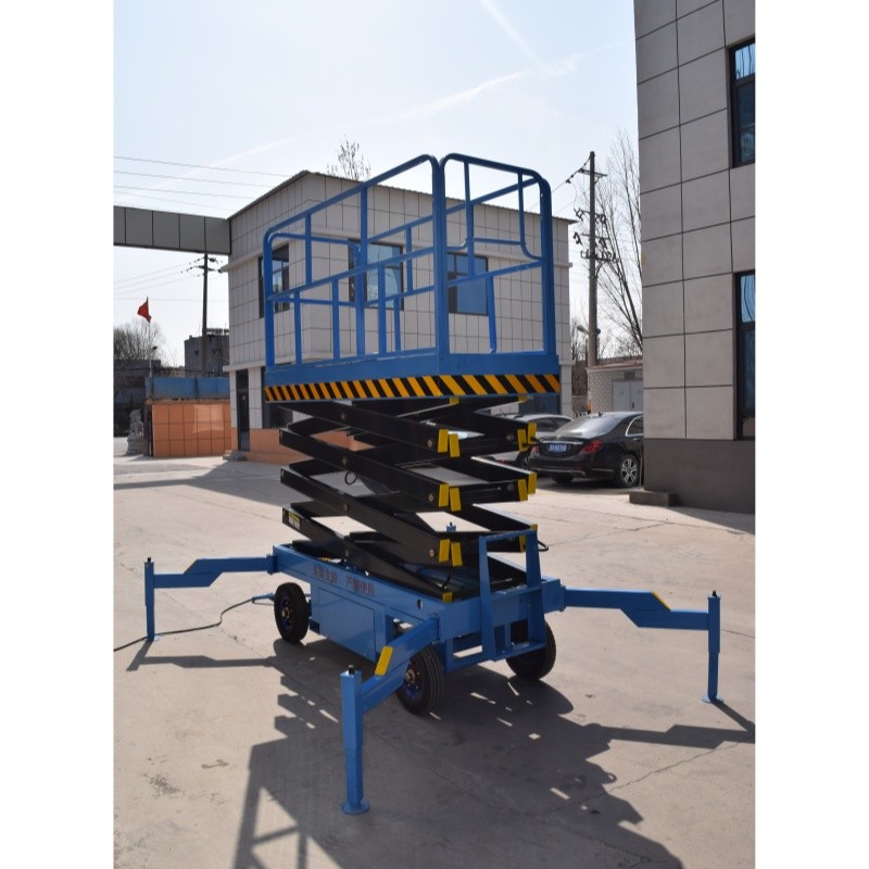 10m double Masts lift hydraulic hydraulic Aerial Working Platform Lift self propelled lift