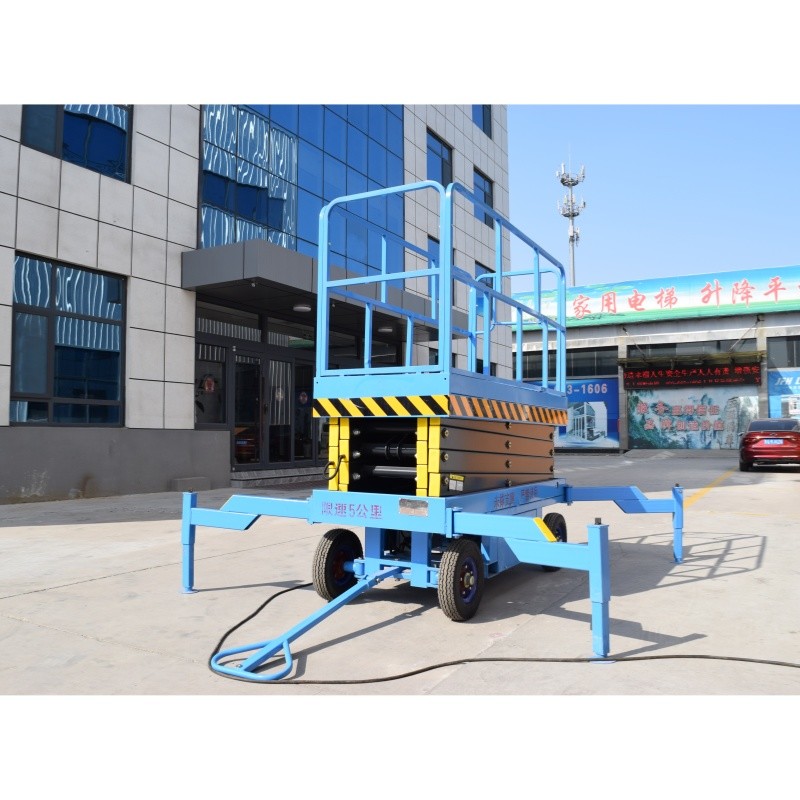 Self-propelled Scissor Lift  Aerial Work Platform 230kg Capacity 6m Height