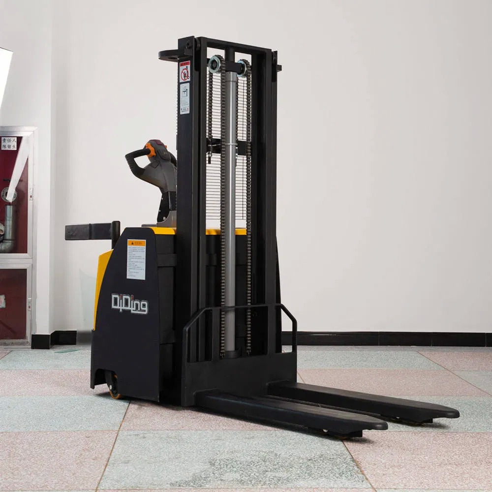 Electric Pallet Stacker with Highest Height 5.5m Load Capacity 1-1.5t and Load Center 500mm
