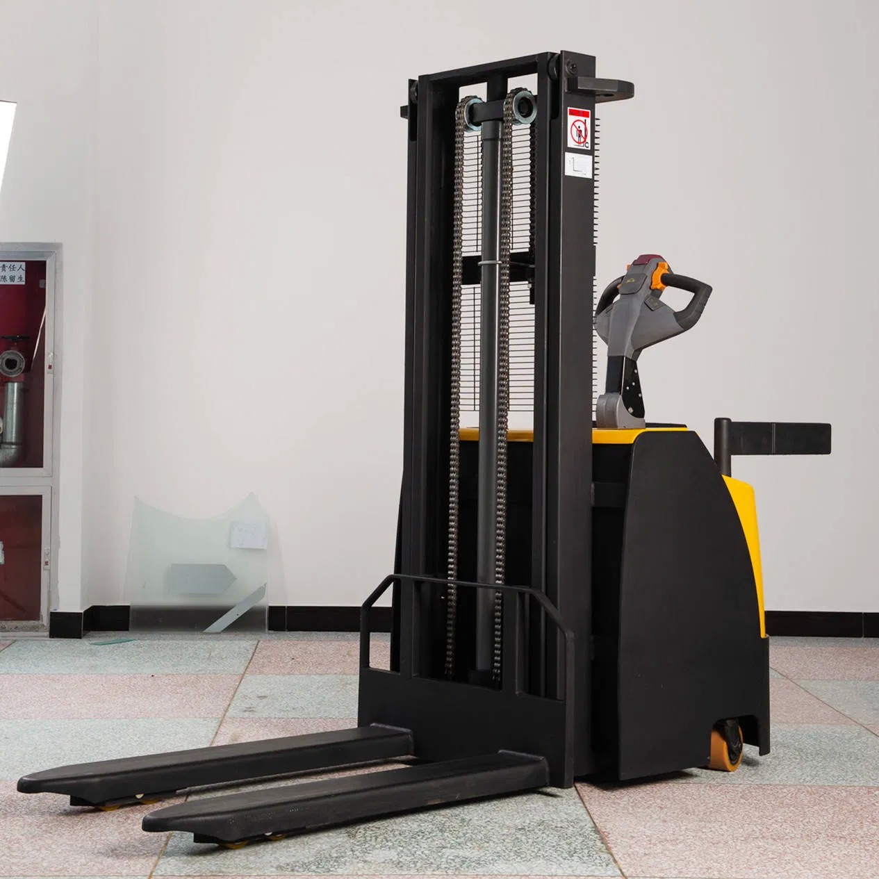24V/210ah Battery Electric Pallet Stacker with Load Center 500mm and DC Motor for Efficient Narrow Aisle Operation