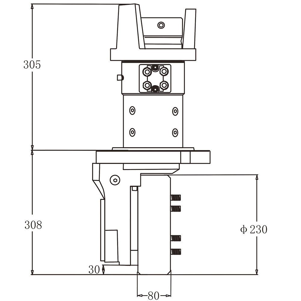 138MM Radius Excitation Motor Vertical Drive Wheel Unit