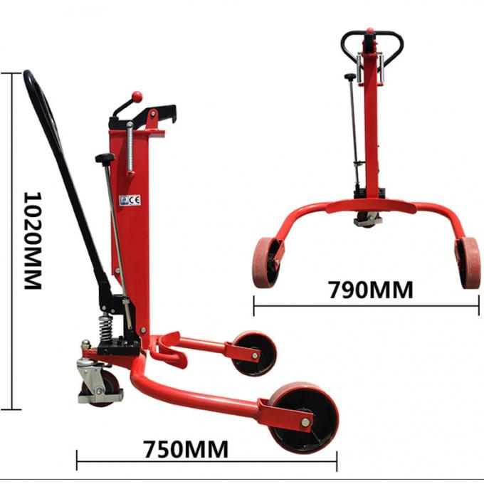 Foot Operated 300mm 200 Litre Vertical Hydraulic Drum Lifting Trolley